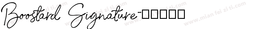 Boostard Signature字体转换